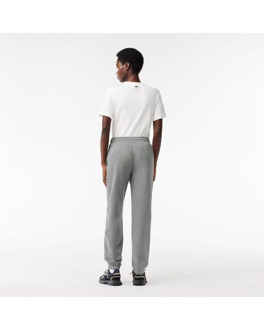Lacoste Gray Leg Embroidered Sweatpants