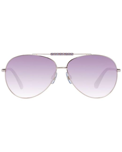 Swarovski Purple Aviator Sunglasses