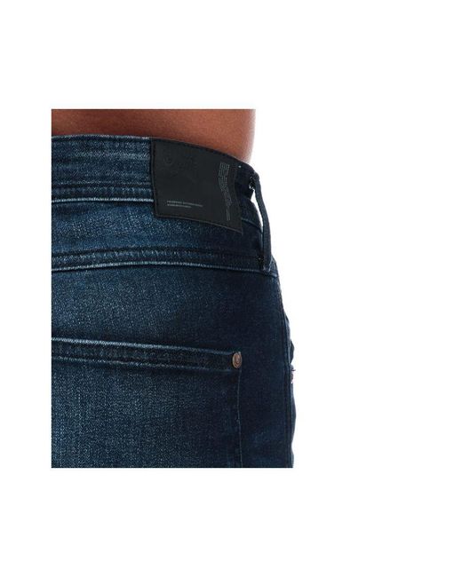 Duck and Cover Blue Maylead Dark Wash Slim Fit Jeans for men