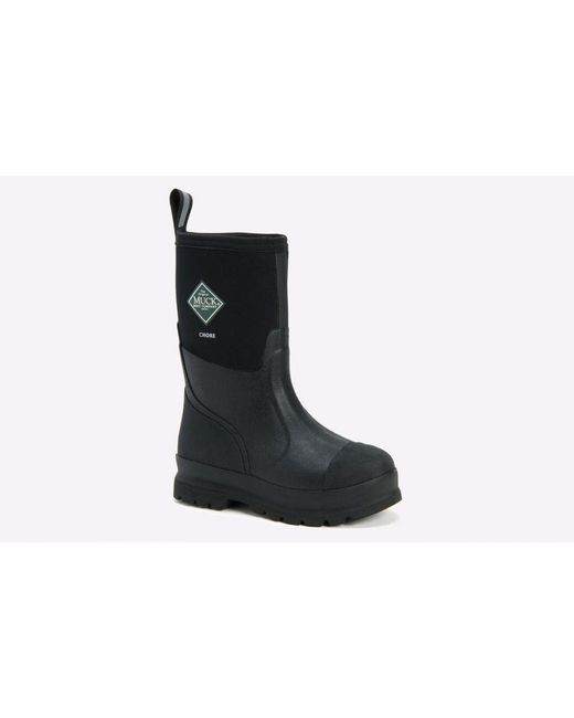 Muck Boot Black Chore Classic Mid Patterned for men