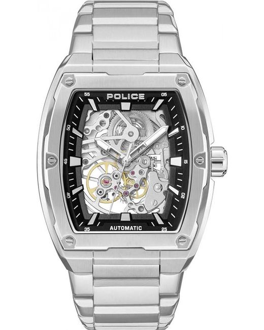 Police Gray Pewjl0072202 Skeletor Watch for men