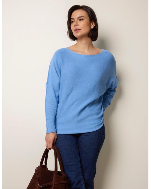 Blue Vanilla Blue Round Neck Jumper