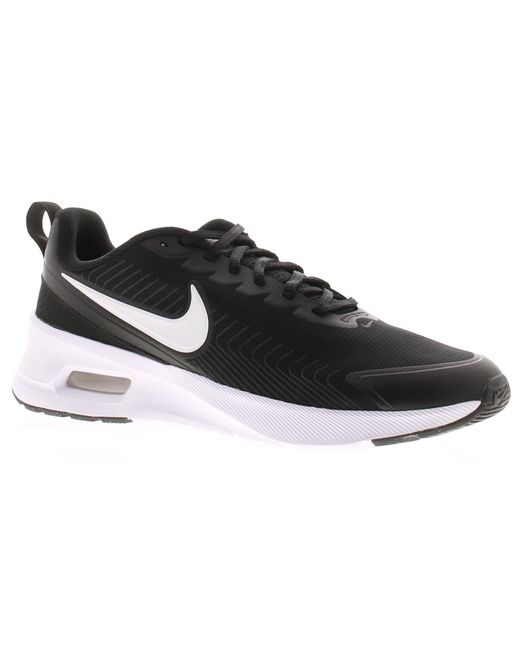 Nike Black Running Trainers Air Max Nuaxis Lace Up Textile for men