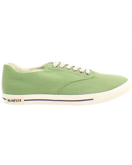 Seavees Green Hermosa Surfwash Plimsolls Canvas (Archived) for men