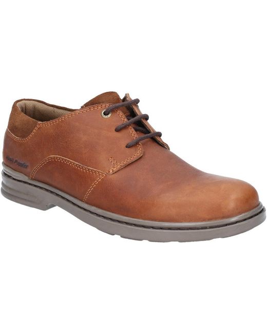 Hush Puppies Brown Max Hanston Classic Lace Up for men