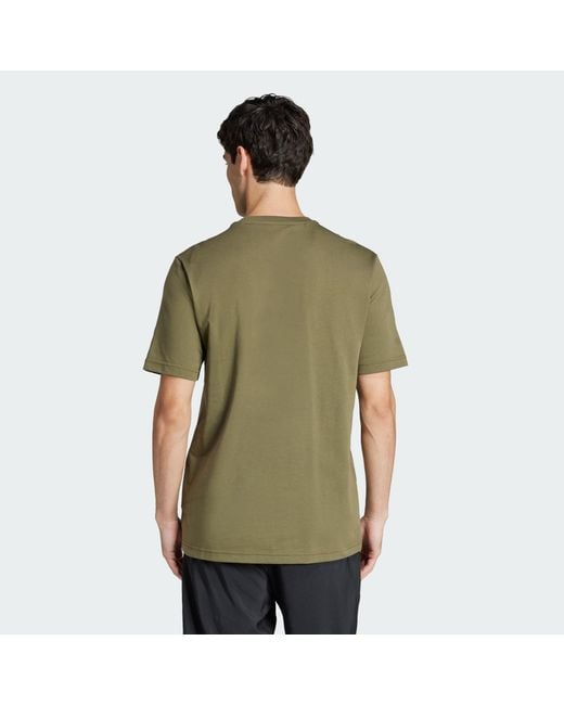 Adidas Green Codes Camo Graphic Tee for men