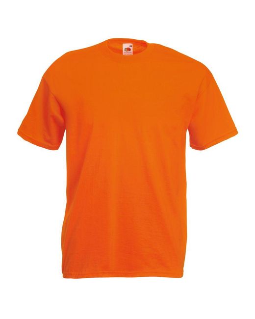 Fruit Of The Loom Orange Valueweight Short Sleeve T-Shirt for men