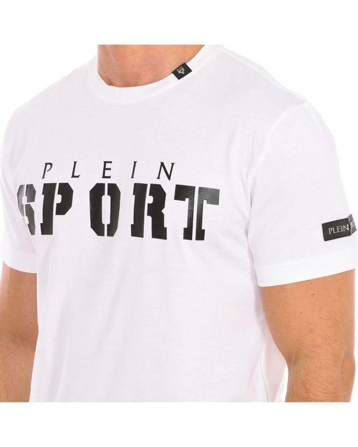 Philipp Plein White Tips400 Short Sleeve T-Shirt for men
