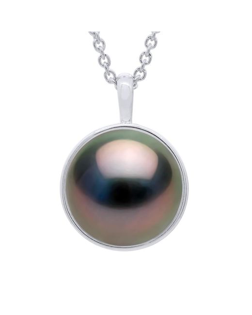 Ateliers Saint Germain White Necklace Beaded Pendant Surroundings Covered With Diamonds