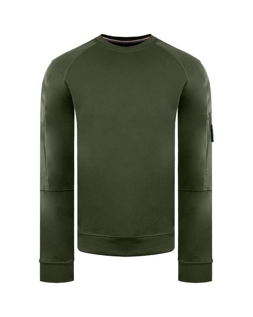 Weekend Offender Green Cali Dark Sweater Cotton for men