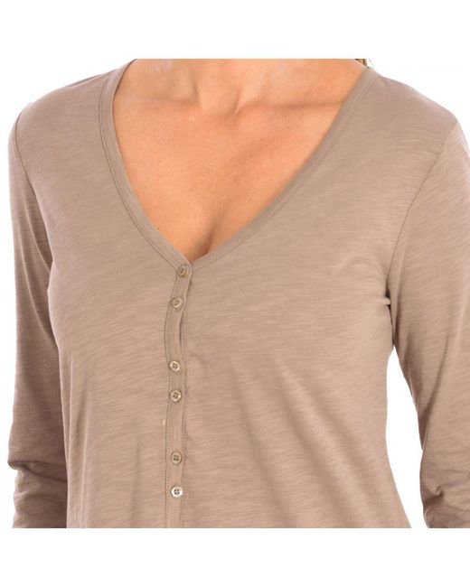 Benetton Natural Long Sleeve Dress 3Bcjv7044