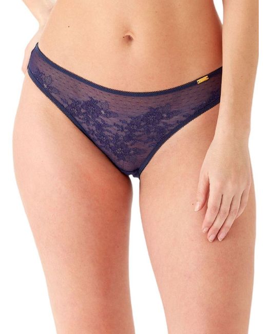 Gossard Purple Glossies Lace Brief