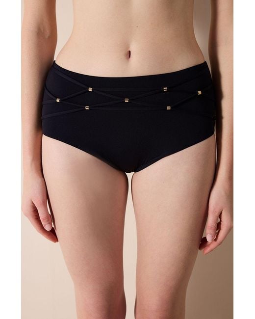 Penti Black High-Waist Hipster Bikini Bottoms