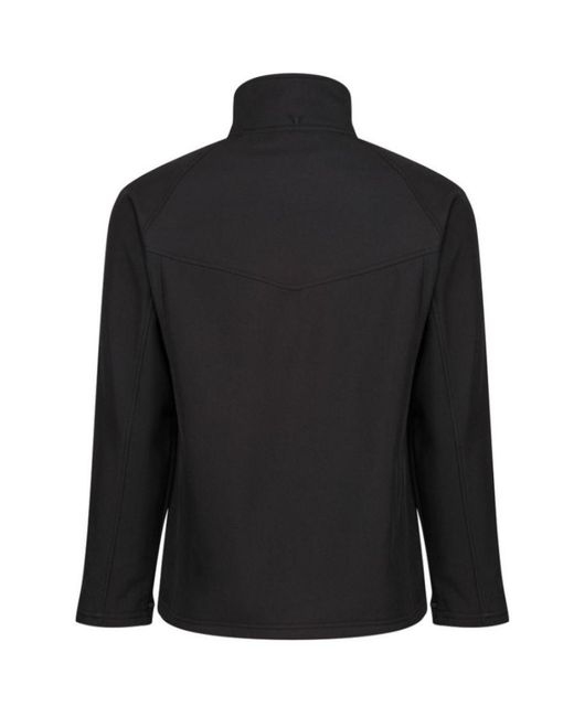 Regatta Black Uproar Softshell Wind Resistant Fleece Jacket for men