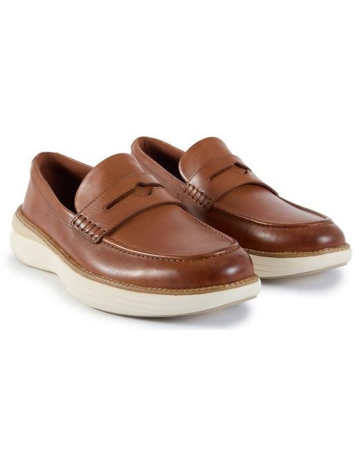 Cole Haan Brown Horizon Penny Shoes for men