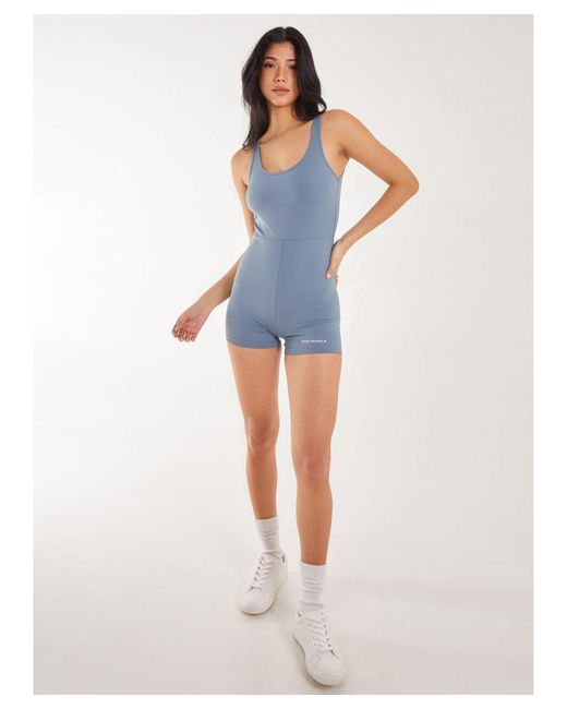 Pink Vanilla Blue Super Soft Active Cross Back Unitard