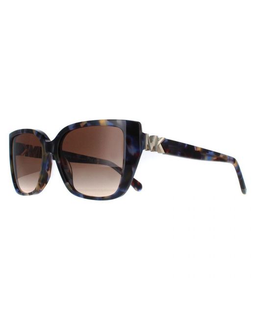 Michael Kors Brown Rectangle Bright Tortoise Gradient Mk2199 Acadia