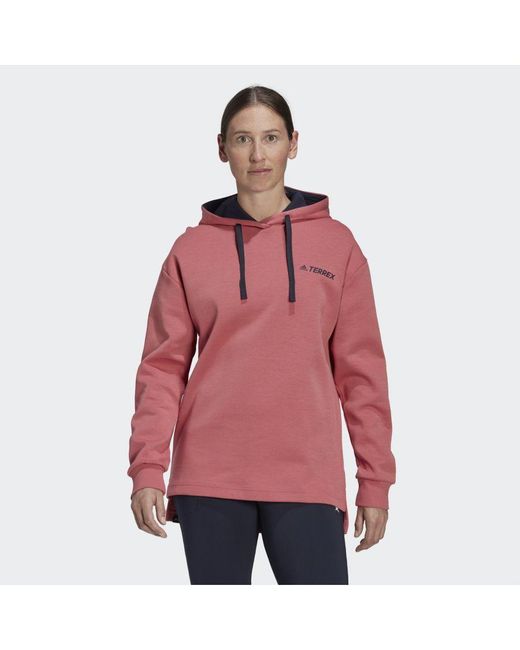 red graphic hoodie women's