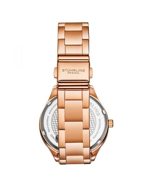 Stuhrling White Saylor 38Mm Mother Of Pearl Quartz 4019 Classic