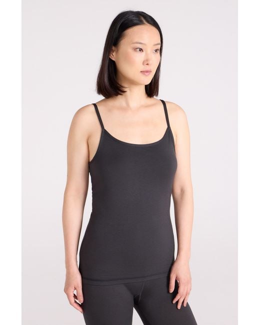 Mountain Warehouse Black 'Keep The Heat' Cami Top Quick Wicking Isotherm Vest
