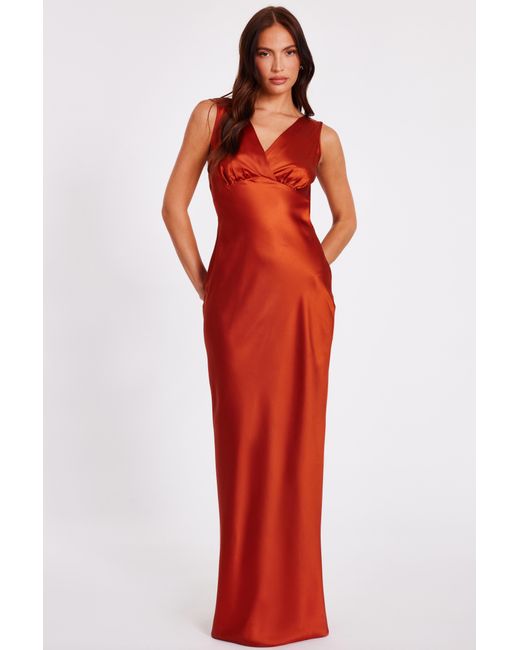 quiz red maxi dress Quiz Red Corsage Maxi Dress