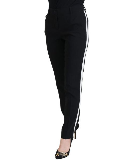Dolce & Gabbana Klassieke Broek Met Rechte Pijpen In Zwart in het Black