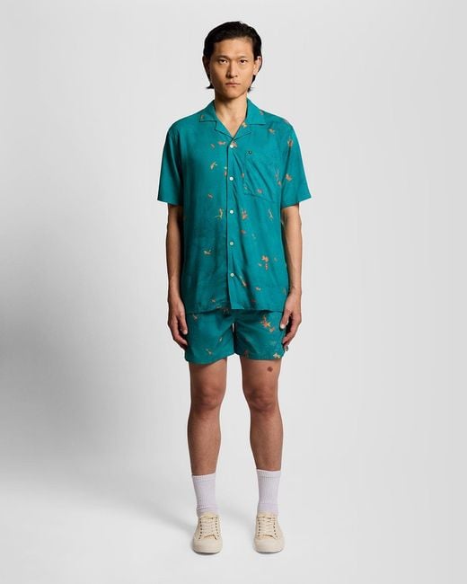 Lyle & Scott Blue Goldfish Resort Shirt