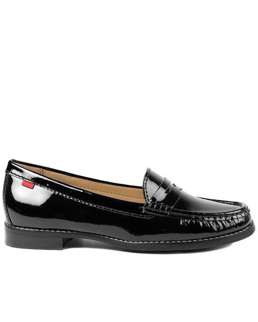 Jones Bootmaker Black Tabia Leather Penny Loafers
