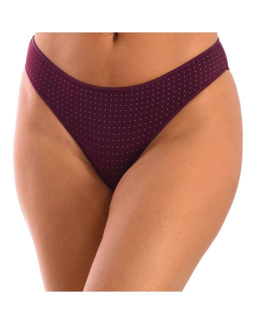 Selene Purple Greta Microfibre Bikini Briefs