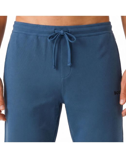 Boss Blue Cotton Sports Shorts 50535884 for men