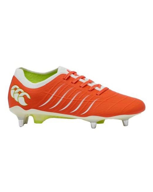 Canterbury Red Phoenix 2.0 Elite Soft Ground Rugby Boots (Tangerine Tango) for men
