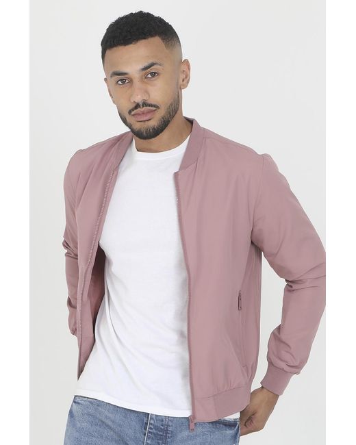 Brave Soul Pink 'Sanjay' Bomber Jacket for men