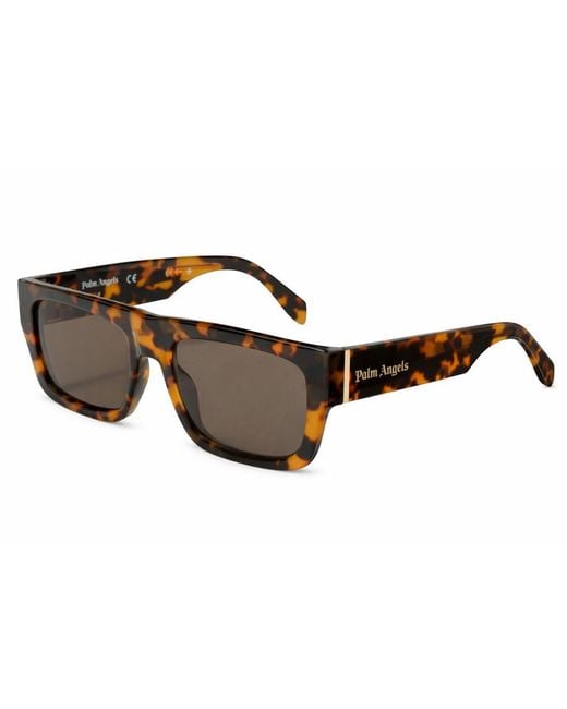 Palm Angels Brown Accessories Pixley Rectangle Sunglasses for men