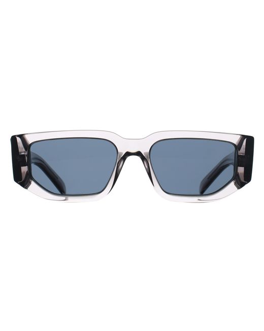 Prada Blue Rectangle Transparent Asphalt Dark Pr09Zs for men