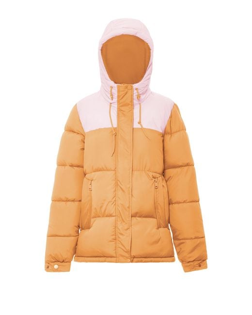 myMo Gewatteerd Gewatteerd Jack Dames Abrikoos Zoet Roze in het Orange