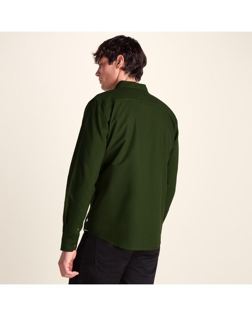 TOG24 Green Barry Long Sleeved Cotton Oxford Shirt for men