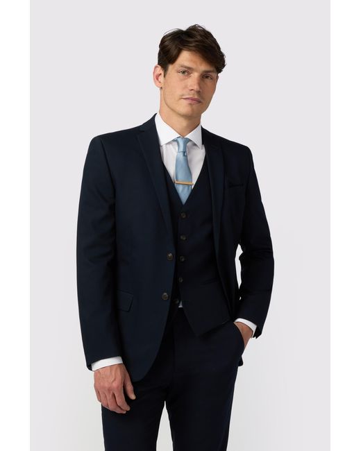 Antique Rogue Blue Slim Fit Twill Jacket for men