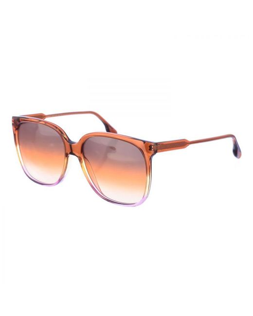Victoria Beckham Pink Oval Shaped Sunglasses Vb610Scb