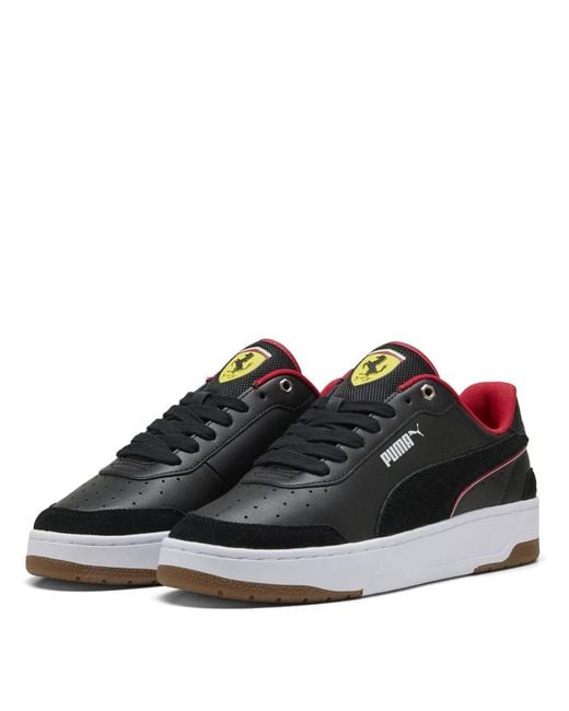 PUMA Black Ferrari Ca Match Low Top Trainers for men