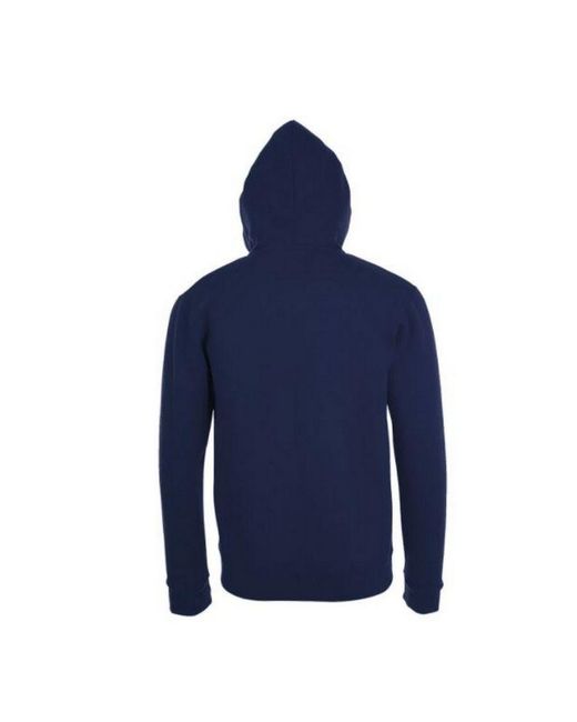Sol's Blue Stone Zip Up Plain Hoodie (French) for men