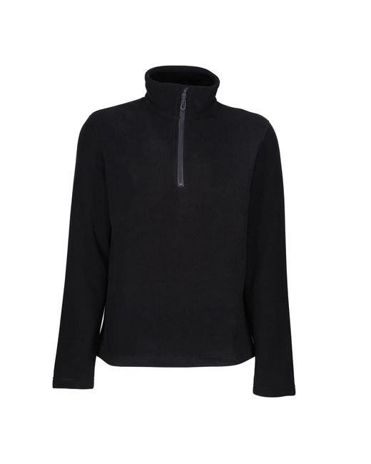Regatta Black Honestly Made Recycled Half Zip Fleece for men