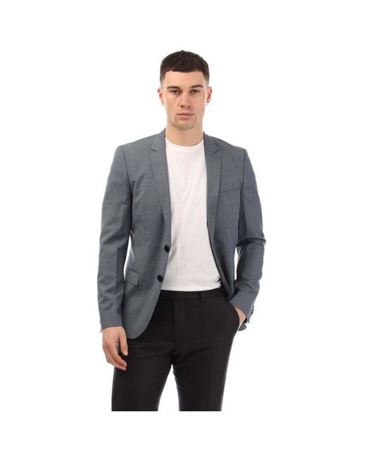 HUGO Gray Arti Blazer Jacket for men