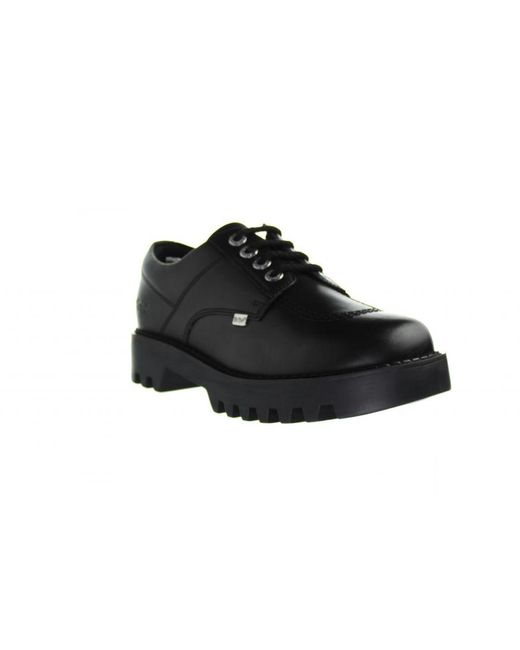 Kickers Black Kizziie Derby Shoes Leather (Archived) for men