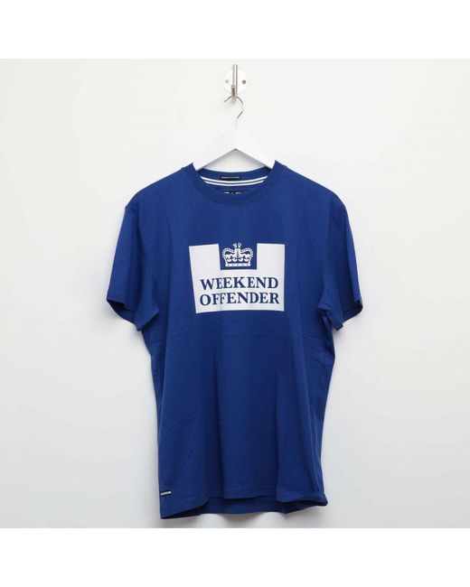 Weekend Offender Blue Mcmoney T-Shirt for men