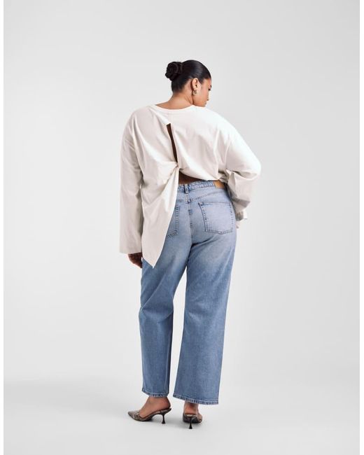 ASOS Blue Design Comfort Stretch Straight Leg Jeans