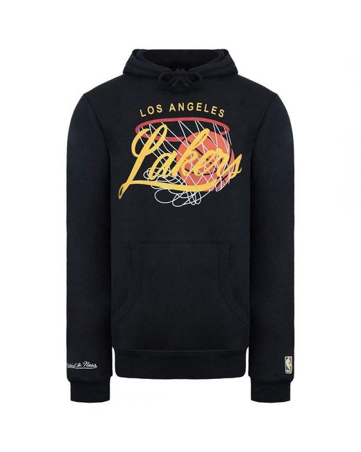 Mitchell & Ness Black Los Angeles Lakers Hoodie for men