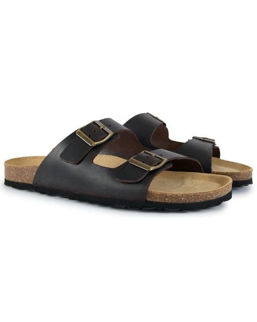 Sole Black Ldn Nash Footbed Sandals for men