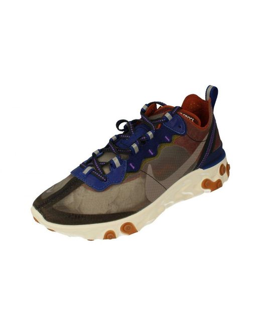 Nike Blue React Element 87 Trainers for men