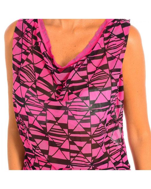 Zumba Red Short Sleeve Mesh Sports T-Shirt Z1T00669
