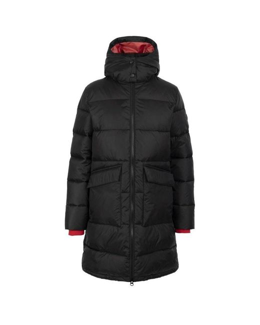 Trespass Black Ladies Parkview Long Length Casual Jacket ()